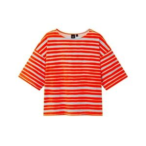 Marimekko Red and White Striped Short Sleeve Tee